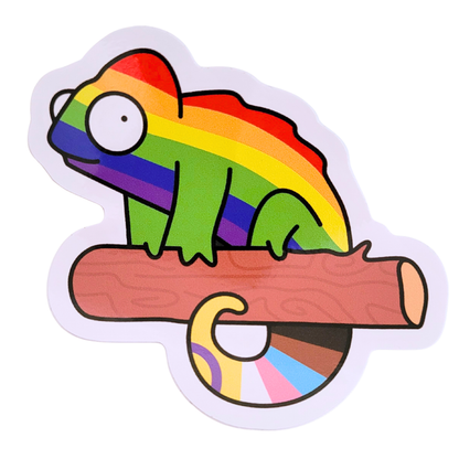 Regenbogen Chamäleon Vinyl-Aufkleber