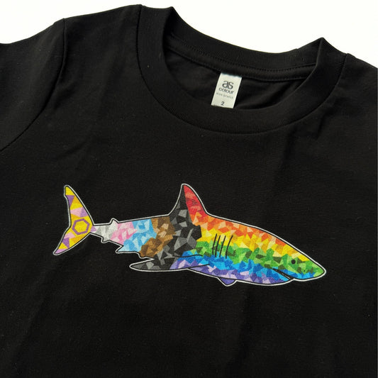 Kids Progress Pride Shark T-Shirt