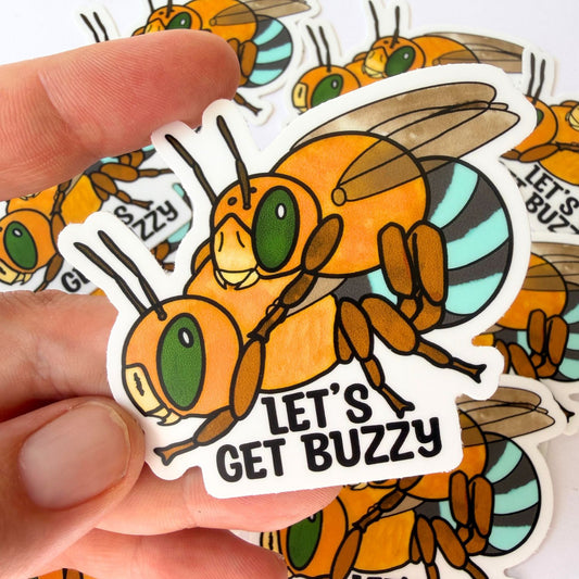 Let's Get Buzzy! Sticker