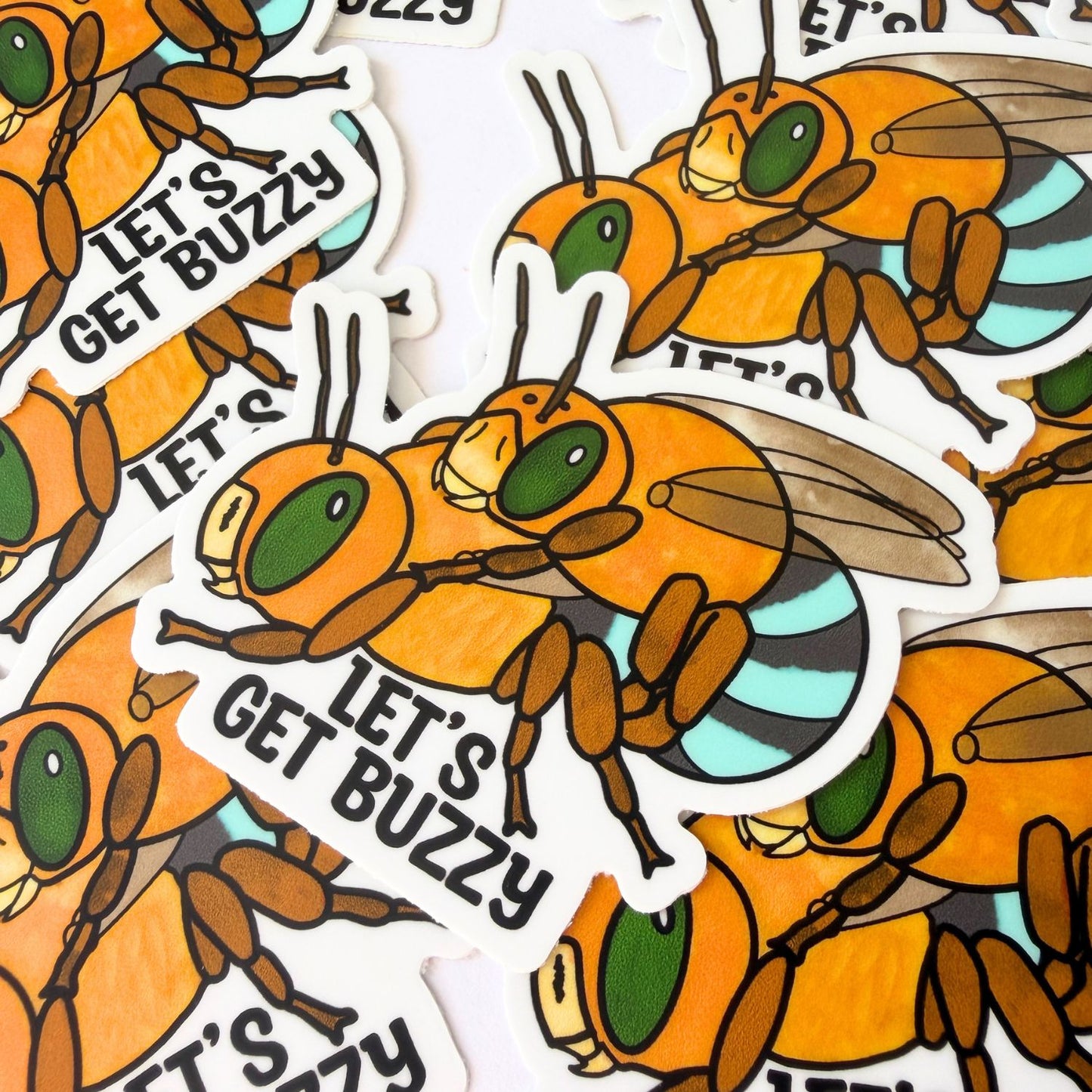 Let's Get Buzzy! Sticker