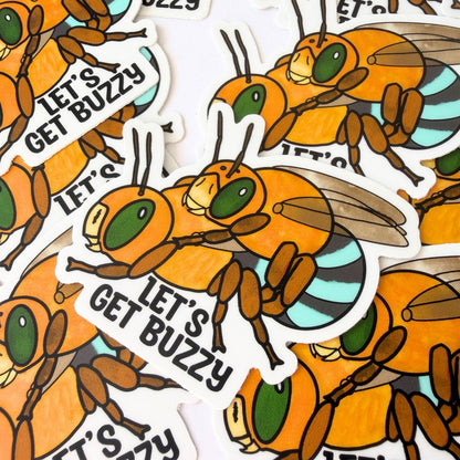 Let's Get Buzzy! Sticker