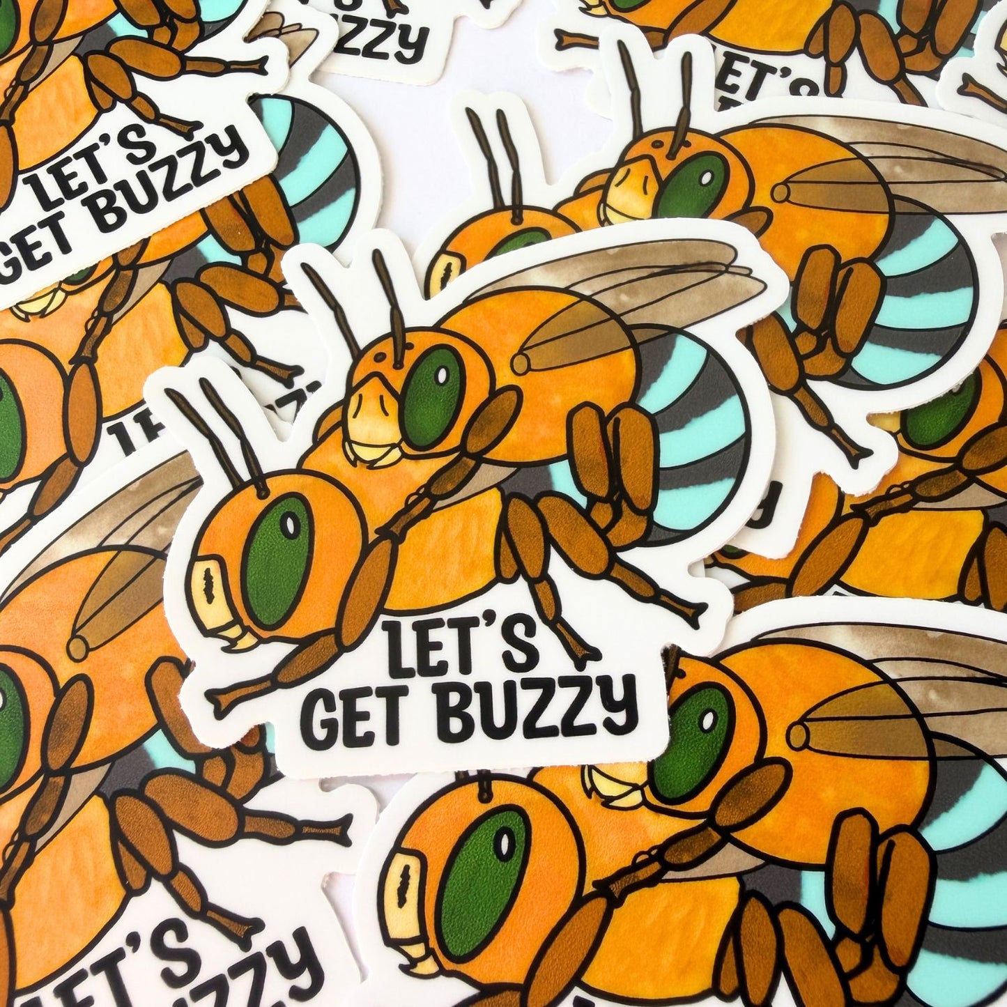 Let's Get Buzzy! Sticker