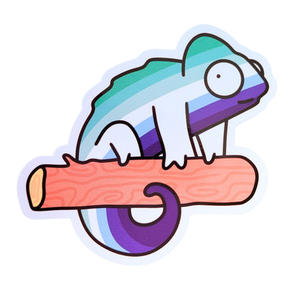 Gay Queer Chameleon Sticker