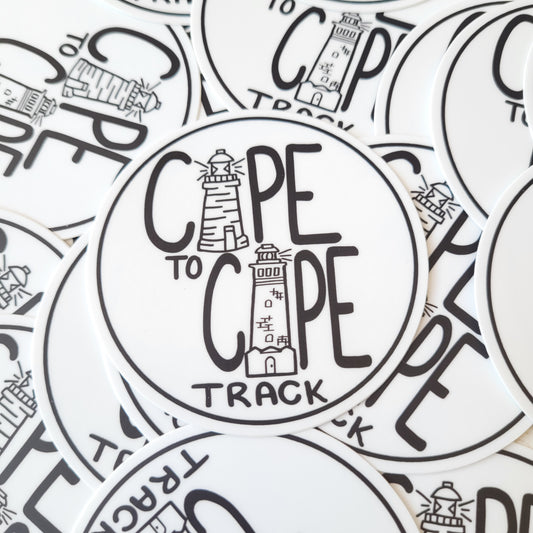 Cape to Cape Round Sticker
